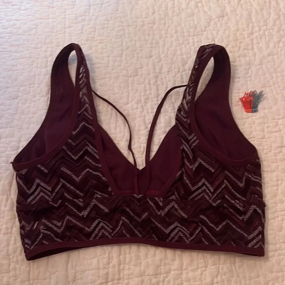 aerie maroon bralette medium new - Picture 2 of 4